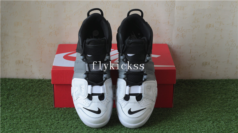 Nike Air More Uptempo Tri Color Black Grey White